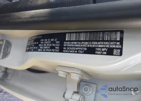 2023 Jeep Renegade Upland 4X4 z USA, uszkodzony, nr VIN ZACNJDB14PPP57159